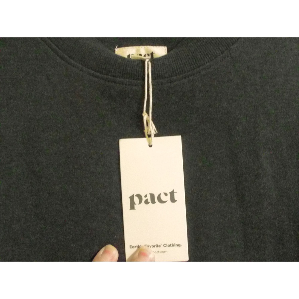 Pact Organic Cotton Mock Neck Sleeveless Top Charcoal Grey XXXL NEW